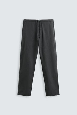 COTTON/LINEN TROUSERS - Zara фото 7