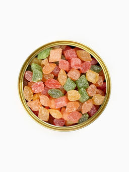 Подарочный новогодний набор в железной банке Черная икра : чай 50 г, монпансье 100 г, варенье 30 г, открытка