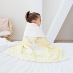 Полотенце детское Крошка Я Оленёнок 95х1005 см, цвет жёлтый, 100% хлопок, 280 г/м2  фото 8