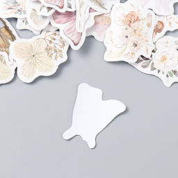 Наклейки для творчества Цветы и бабочки набор 46 шт 4,4х4,4х1,1 см - Simaland фото 3