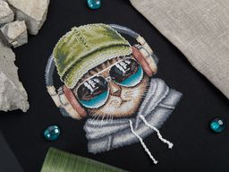 Набор для вышивания PANNA J-7360 Меломан Стенли 18 х 22.5 см