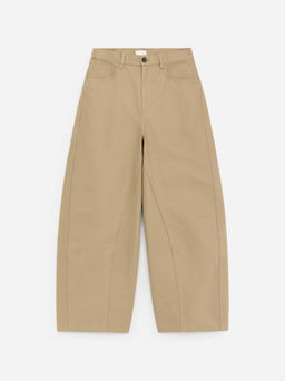 Pantalones de algod?n estilo barrel