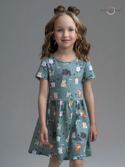 Платье Лето котята хаки - Sovalina фото 23