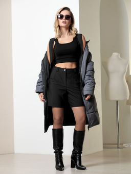 25422 Пальто графитовый - Dizzyway фото 5