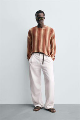STRIPED FLOWING T-SHIRT - Zara фото 3
