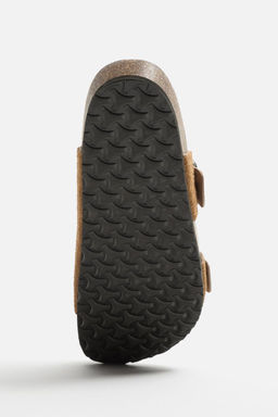 DOUBLE BUCKLE LEATHER SANDALS - Zara фото 12