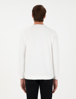 Ekru Regular Fit Sweatshirt - Pierre cardin фото 5