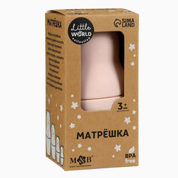 Развивающая игрушка M&B «Котик-матрешка», пищевой силикон