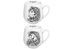 Набор 2 кружек 530 мл 13,5*10,5*10,7 см Лошадки, фарфор - Elan gallery фото 11