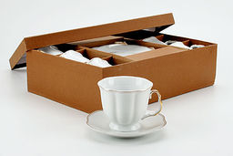 3148 Чайный набор 12пр белый в под.уп LR (х8)