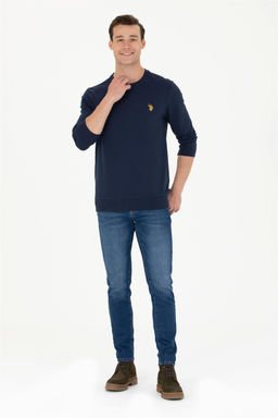 U. S. Polo Assn / Мужской темно-синий свитшот с круглым вырезом - U.s. polo assn фото 11