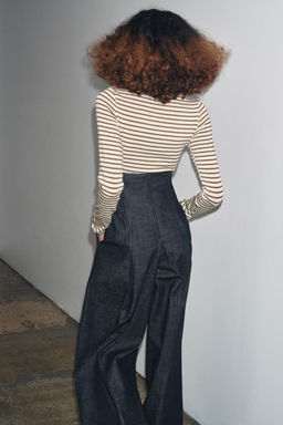 STRIPED LONG SLEEVE T-SHIRT - Zara фото 3