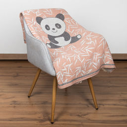 20с301-ШР/у/р. 100*90 Плед "Панда-1" цв. 2 рис. 772