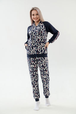 Костюм женский из футера 2-хн джемпер и брюки SportLand буквы - Амадэль фото 9