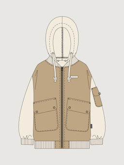 Куртка 4м6326 песок/кешью