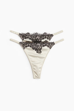 Pack de 2 bragas Thong de saten - H&m фото 4