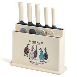 Набор из 10пр: 5 ножей, 4 доски и подставка, серия "Family farm" 671-223 671-223 /АРТИ-М/