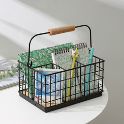 Корзина для мелочей Доляна Эстетика, 231612 см, чёрная