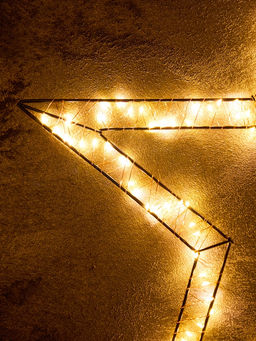 Фигура подвесная световая FROSTY «Звездочка», 57×57х2, 200 LED, 220V, свечение тёплое белое