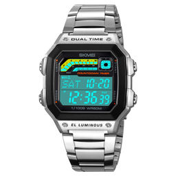 Часы наручные Skmei мужские электронные 2307silver-steel