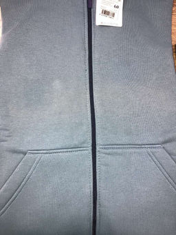 Толстовка женская футер начес 3-х нитка "РОКСАНА" ИНДИГО с ДЕФЕКТОМ