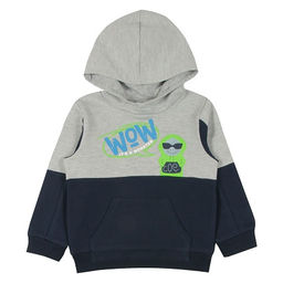 CRB wear/CWK 62496-1 Джемпер модель худи для мальчика, серый меланж-темно-синий/Ex.Cherubino  фото 8