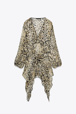ZW COLLECTION ANIMAL PRINT TOP - Zara фото 3