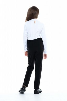 Белая школьная блуза Mooriposh, модель 0630 фото 3