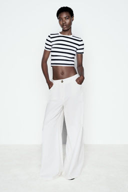 CROPPED STRETCH T-SHIRT - Zara фото 20
