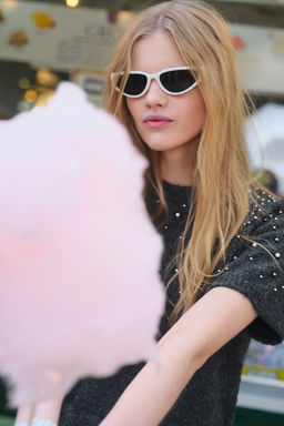 Beaded fine-knit dress - H&m фото 2