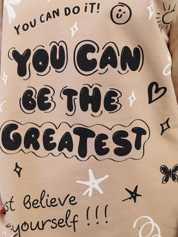 CSJG 90287-31-433 Комплект для девочки (футболка, шорты),бежевый