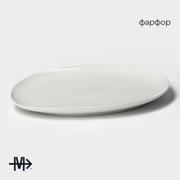 Блюдо Magistro Бланш, d=32 см, фарфор, белое  фото 3