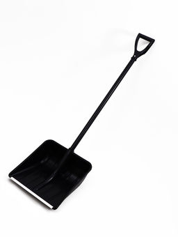 Лопата 400 х 400 мм, пластик, стальной черенок, оцинкованная планка, V-ручка GRADER