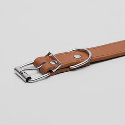 Ошейник из искусственной кожи с шильдом под гравировку, 52 х 2,5 см, ОШ 35-45 см, коричневый - Пижон фото 4