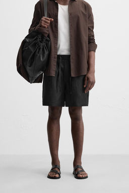 100% LINEN BERMUDA SHORTS - Zara фото 29