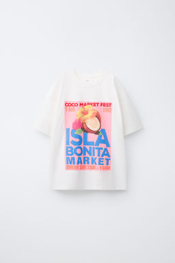 CAMISETA ESTAMPADO COCO / Blanco