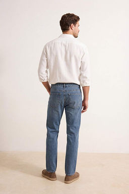 Mavi Straight Fit Esnek Kuma_ Kot Pantolon Jeans TMNSS26JE00001 - Trendyolmilla фото 2