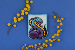 Набор для вышивания PANNA Живая картина JK-2329 Брошь. Змея 4.5 х 6 см