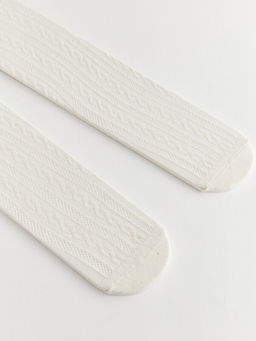 Kendinden Desenli K?z Bebek K?lotlu ?orap 2li