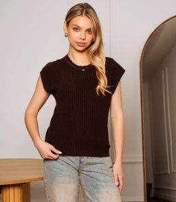 Футболка #КТ6021 (3), шоколадный