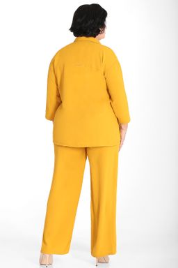 Костюм летний женский горчичный - Almond фото 2
