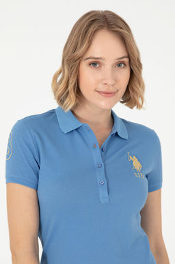 Женское темно-синее трикотажное платье - U.s. polo assn фото 2