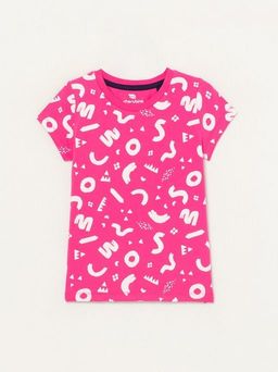 CRB wear/CSKG 63031-46-304 Футболка для девочки, циклама/Ex.Cherubino