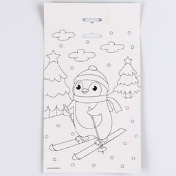 Цена за 2 шт. Аппликация фольгой на новый год «Пингвин», набор для творчества