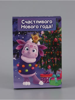 Цена за 3 шт. Коробка складная, 16 х 23 х 7,5 см "С Новым годом!", Лунтик