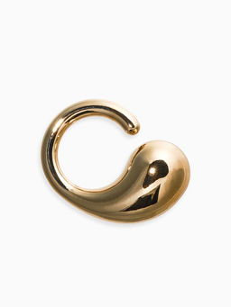 Кольцо крупное «Капля Бо», размер 17, пластик, цвет золото