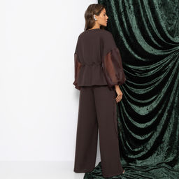 Брючный костюм для идеальной химии, Серьезная леди (2 в 1, брауни) - Charutti фото 5