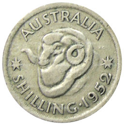 1 шиллинг 1952 года Австралия