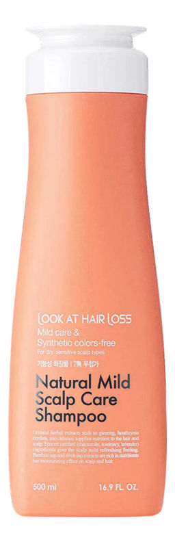 Daeng Gi Meo Ri Look At Hair Loss Natural Mild Scalp Care Shampoo, 500ml - Шампунь для чувствительной кожи