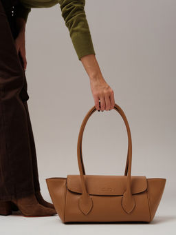 Кожаная сумка Viki DBR 31341 оранжевый миндаль фото 11